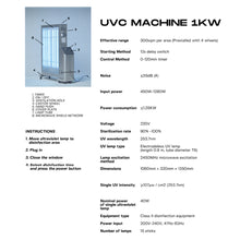 Load image into Gallery viewer, UVC Machine 1kw
