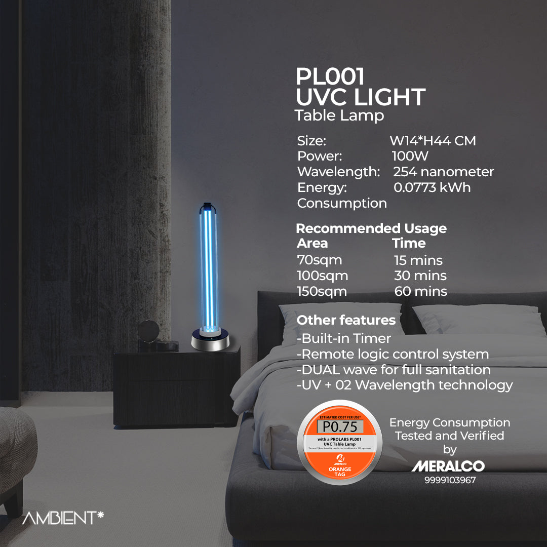 PL001 UVC Disinfectant Table Lamp