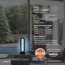 Load image into Gallery viewer, VIO UVC Disinfectant Table Lamp
