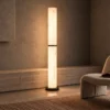 Holden modern floor lamp with a tall illuminated column in a contemporary interior