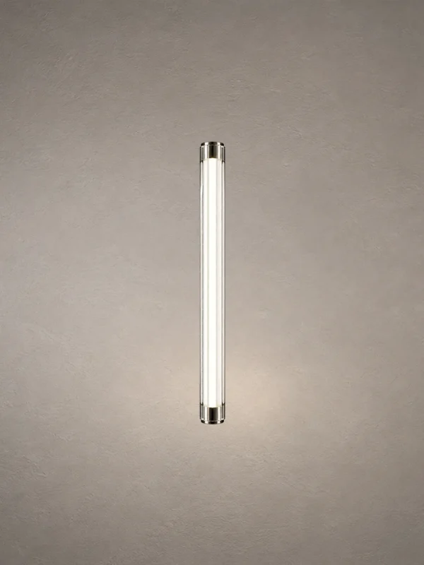 Keaton modern linear wall lamp with a slim illuminated central element