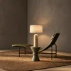 Albora Table Lamp Modern Lounge Albora table lamp beside a modern lounge chair in a warm contemporary interior