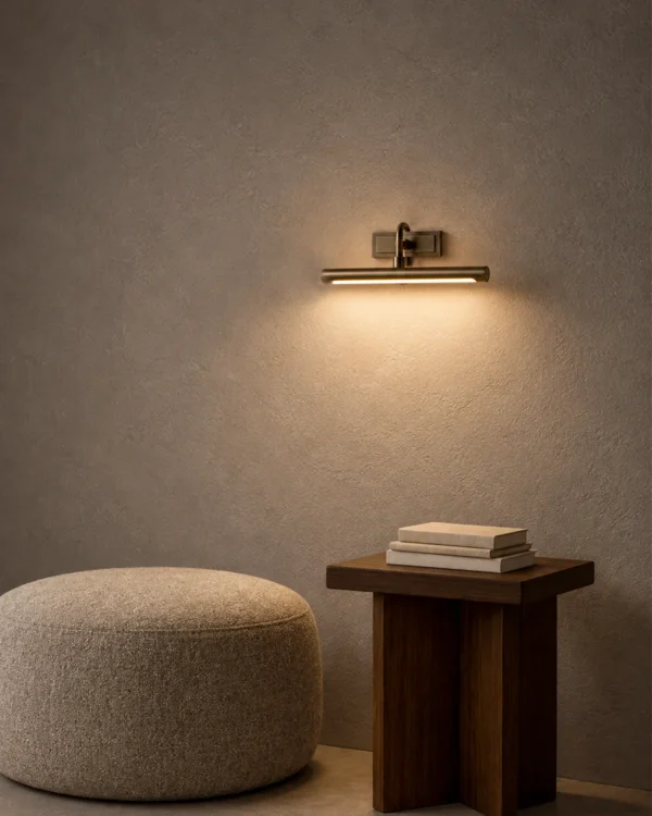 Elanor wall lamp illuminating a modern interior