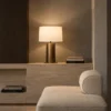 Killi contemporary table lamp displayed in a modern living room