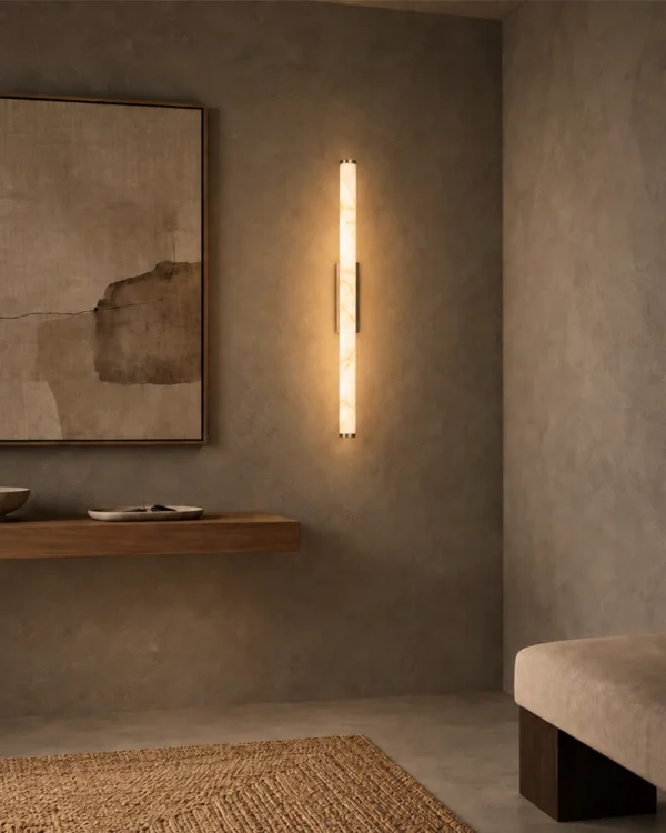 Leti vertical wall lamp in Gun Black finish