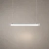 Linia Modern Linear Chandelier Linia modern linear chandelier with slender illuminated bar and suspended cables