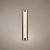 Miyake Strip Modern Wall Lamp Miyake Strip vertical wall lamp with an illuminated center and Dark Brown rectangular frame