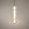 Orbis Vertical Pendant Light with stacked rounded glass forms