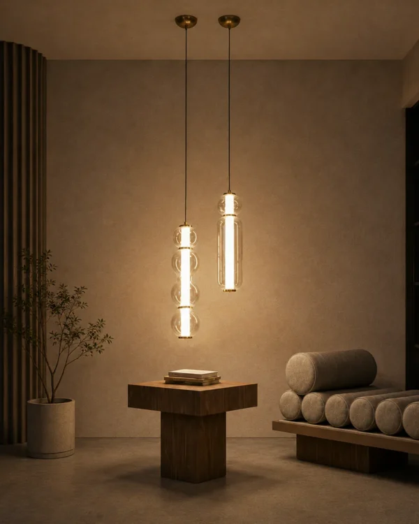Orbis Vertical Pendant Lights in multiple configurations