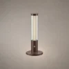 Oryn contemporary cylindrical table lamp with circular base