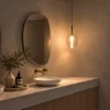 Osiris Pendant with Clear Glass shade in a contemporary interior