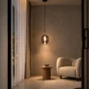 Osiris Pendant with Copper Glass shade in a modern interior