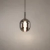 Osiris Pendant with Smokey Grey glass shade