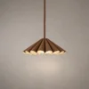 Pelias sculptural pendant light in Brown and Sand Black