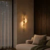 S-Shaped wall lamp in a contemporary living room