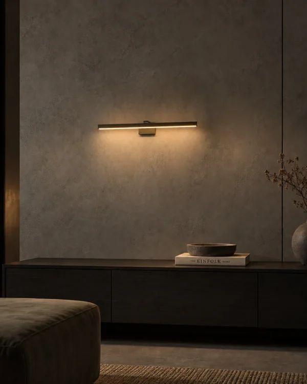 Suvi linear wall lamp in a contemporary interior