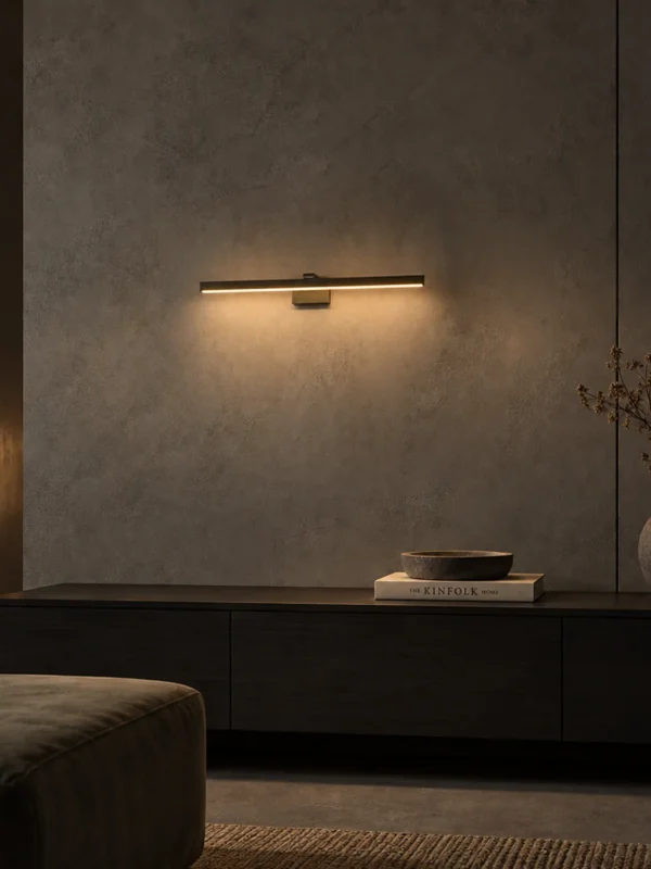 Suvi linear wall lamp in a contemporary interior