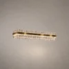 Tianna Rectangular Chandelier Rose Gold Tianna Rectangular Chandelier with elongated frame in Rose Gold