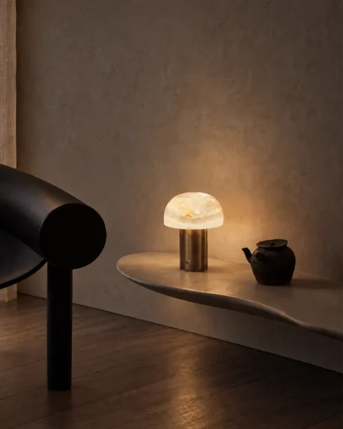 Vienna Table Lamp Contemporary Interior Vienna table lamp displayed on a stone console in a contemporary interior